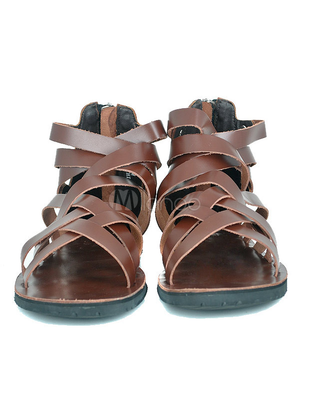 zipper gladiator sandals