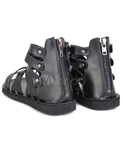 zipper gladiator sandals