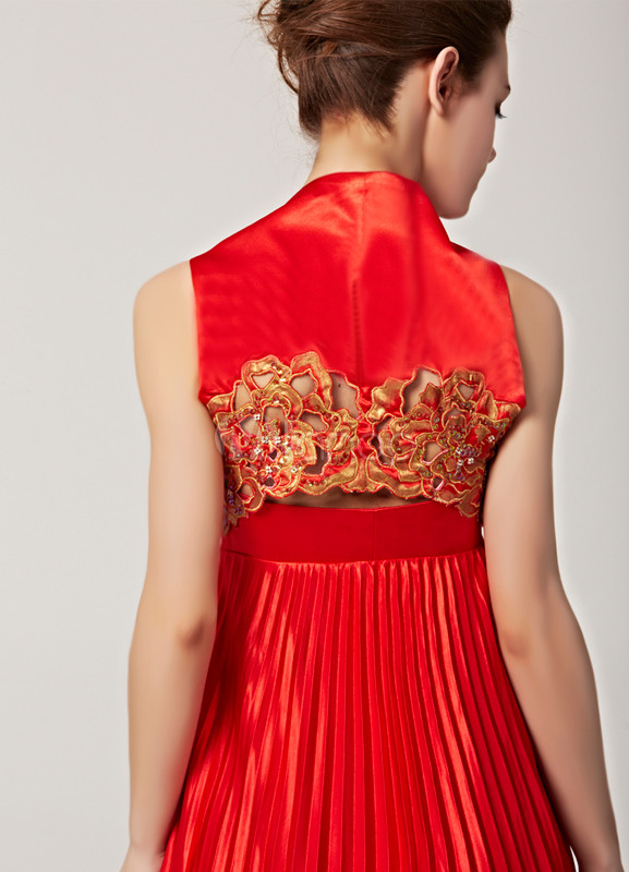 red sweetheart neckline