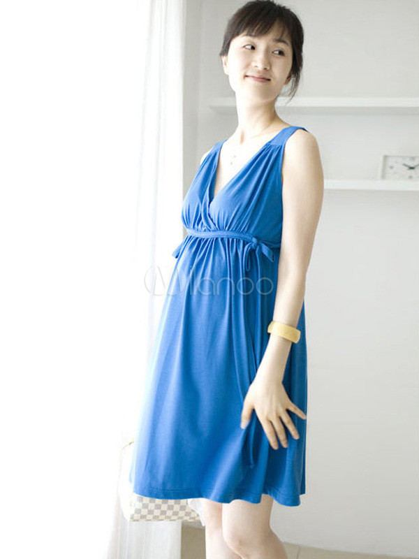 Attractive Cotton Blend Fashion Maternity Dress
