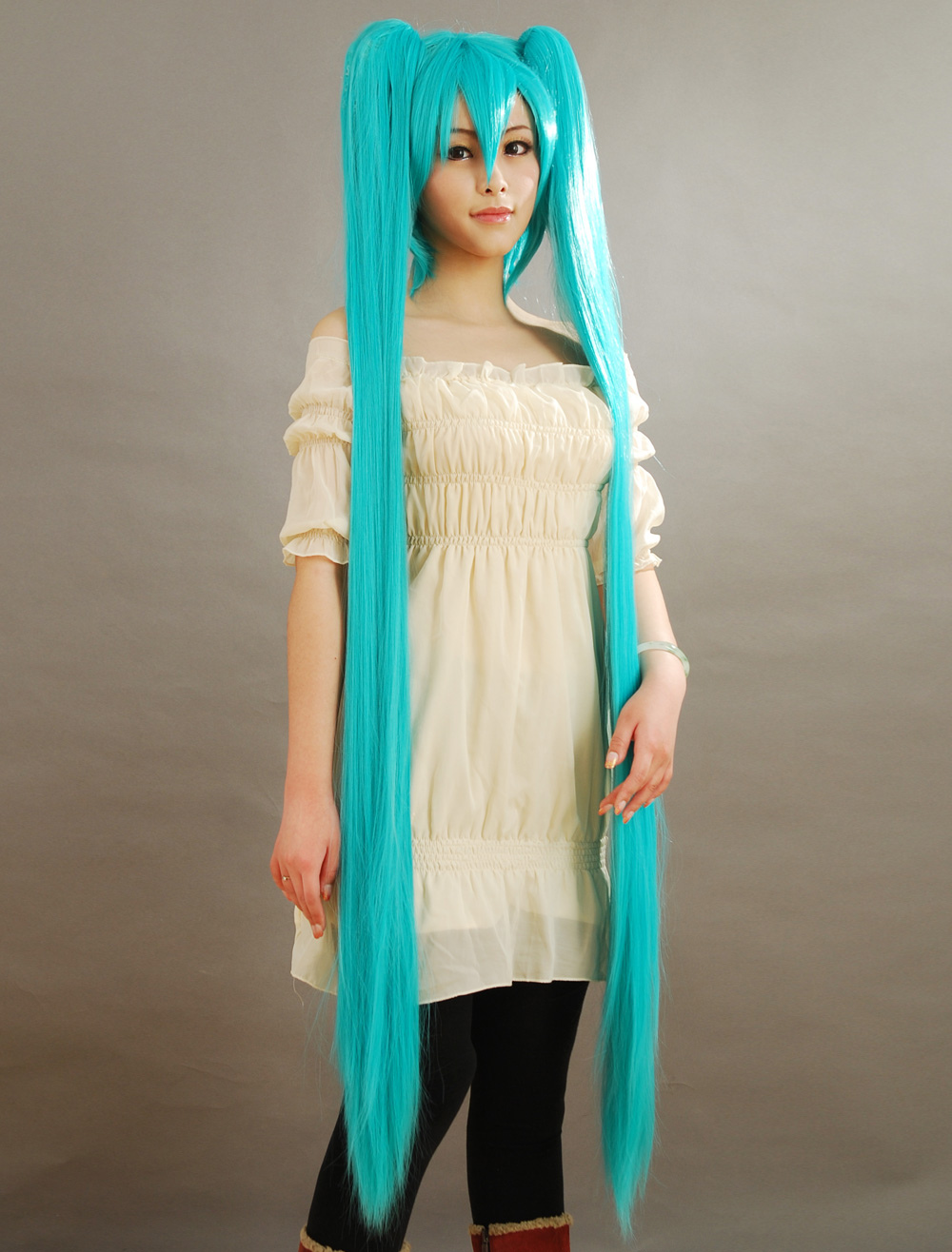 teal cosplay wig