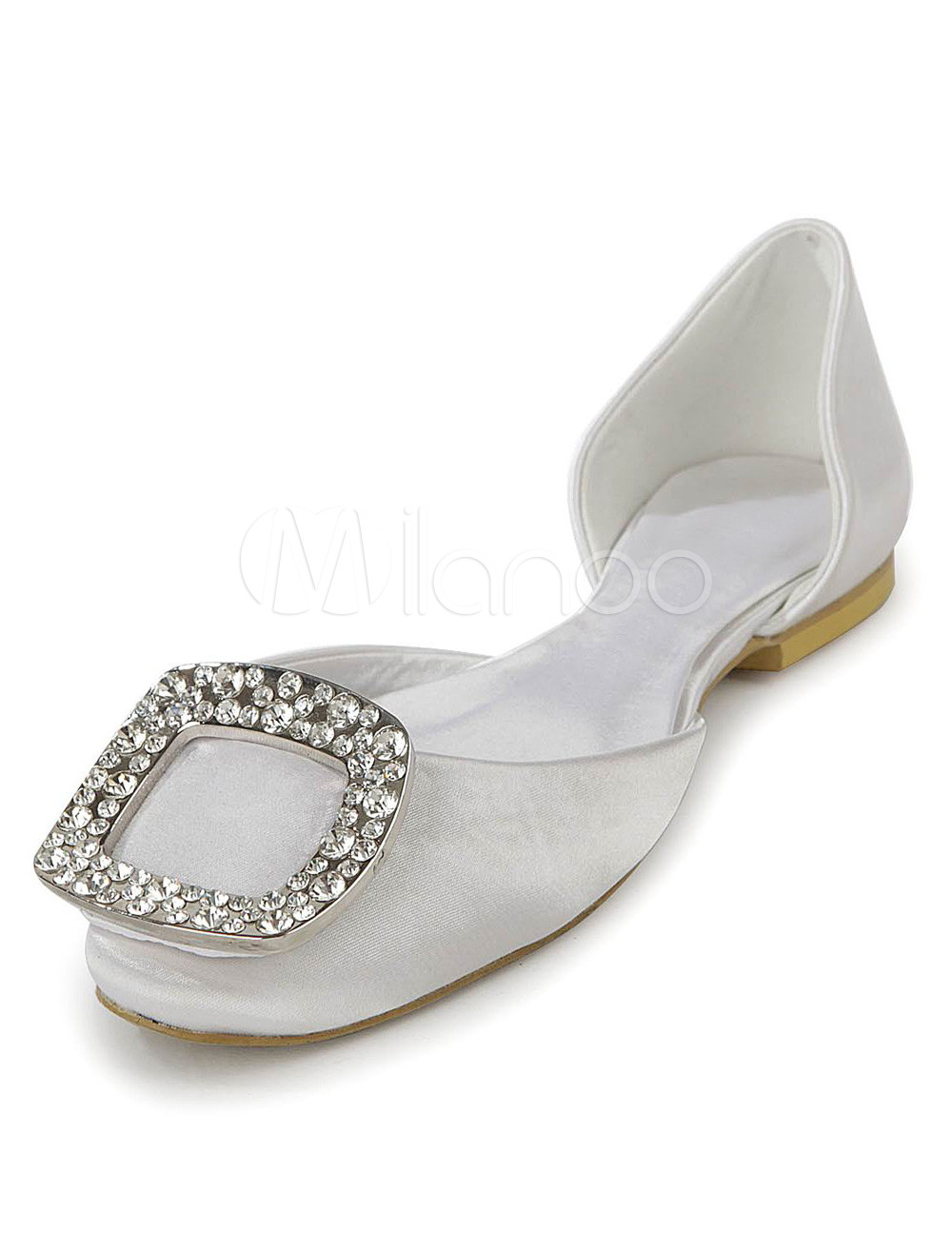 shiny ballerina flats