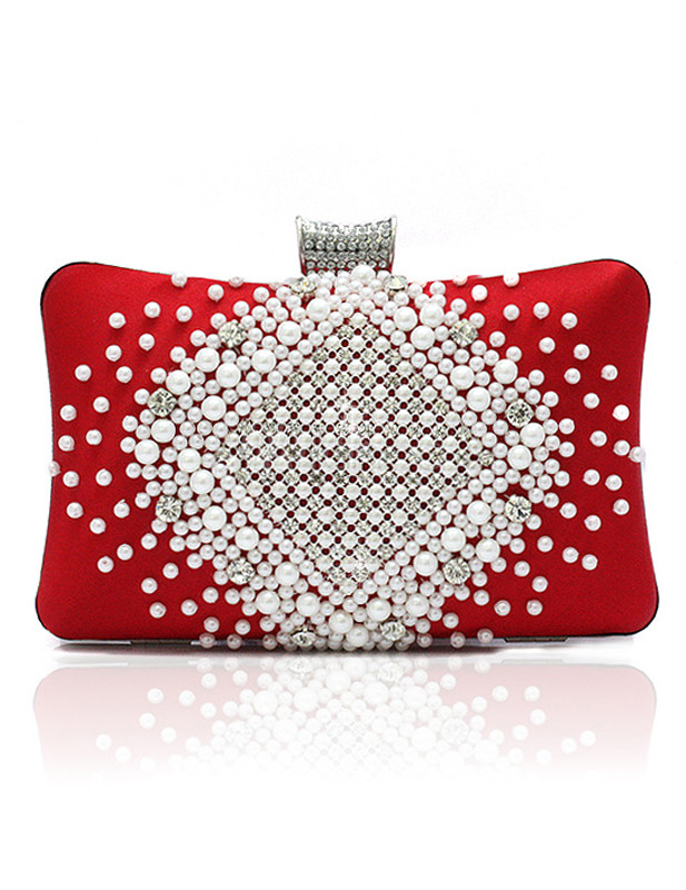 Luxurious Rhinestone Satin Evening Bag For Woman - Milanoo.com