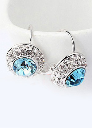 Mysterious Pierced Ear Studs Woman's Crystal Earrings - Milanoo.com