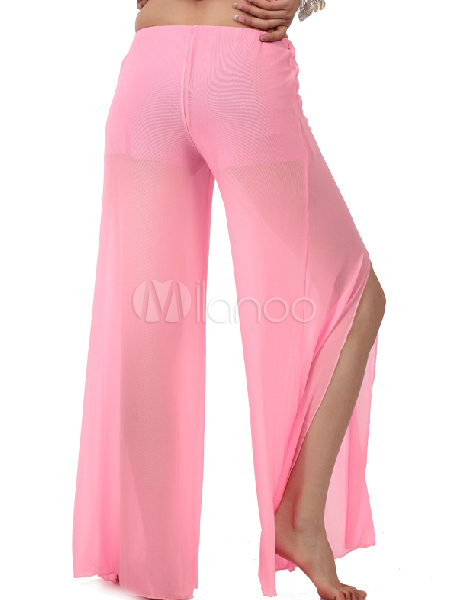 Pantaloni Danza Del Ventre Donna - Chiffon, Gamba Larga, Taglia Unica, Trasparenti - Foto 9