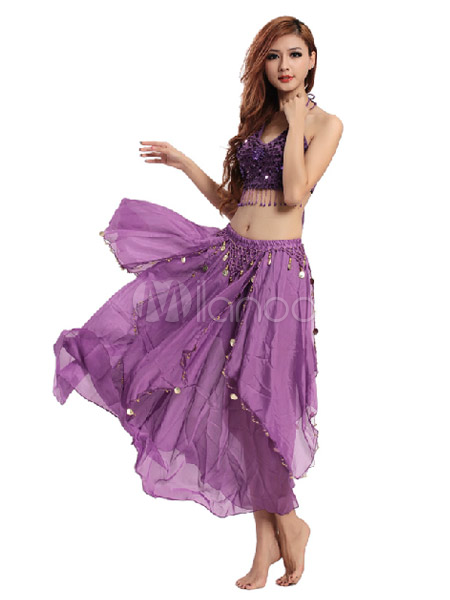 Shiny Chiffon Belly Dance Outfits for Women - Milanoo.com