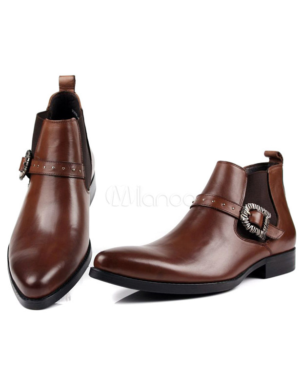 Otoño Invierno nuevas botas de cuero genuino para hombre 6cm tacones altos  moda puntiagudos cremallera Botines altos zapatos de hombres(#Black) LUN |  Linio Perú - UN055FA1C9W4NLPE