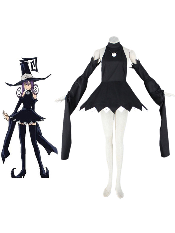 Anime Cosplay Soul Eater Blair Cosplay Black Dress With Wig Cosplay Costume Halloween Telegraph 4087