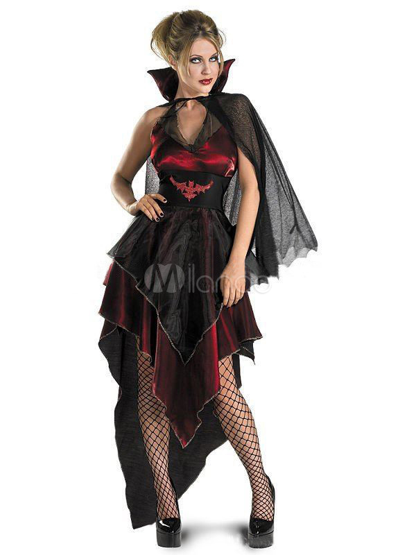 Halloween Witch Women's Costume Black Vampire Costume Cosplay ...