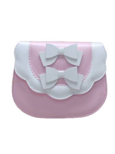 Costumes Lolita | Cute Bows Leather Lolita Bag - AY75029