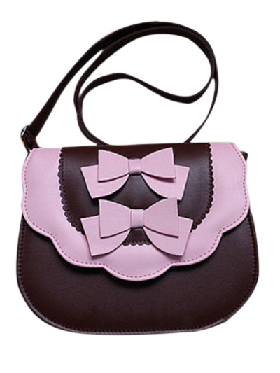 Costumes Lolita | Cute Bows Leather Lolita Bag - AY75029