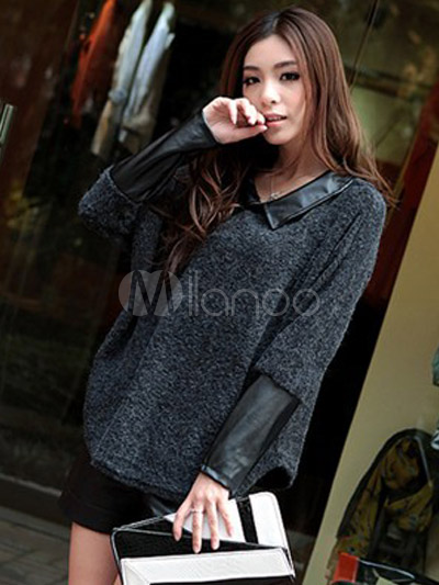 pull avec chemise int�gr�e femme