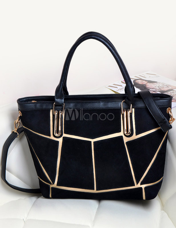 Popular Pu Leather Zipper Tote Bag For Women 2155