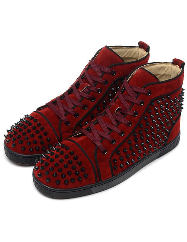Mens Red Sneakers Top Sneakers - Milanoo.com