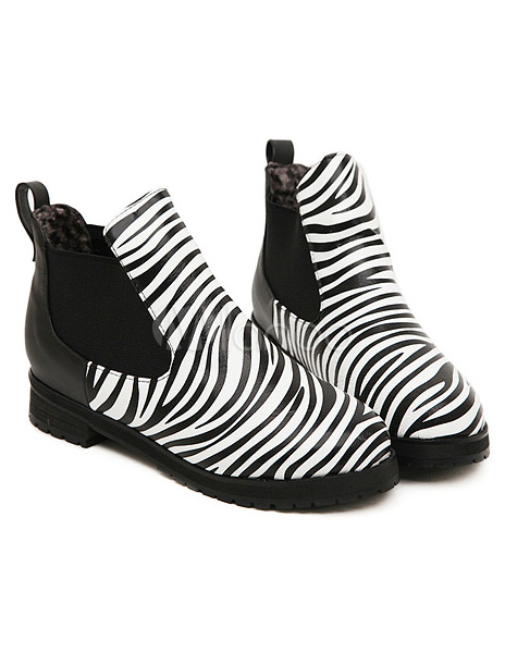 bottine zebre femme
