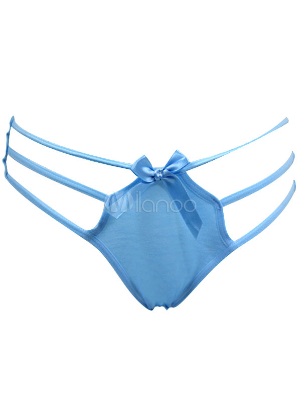 Bow Solid Color Lace Shaping Ladies Panties