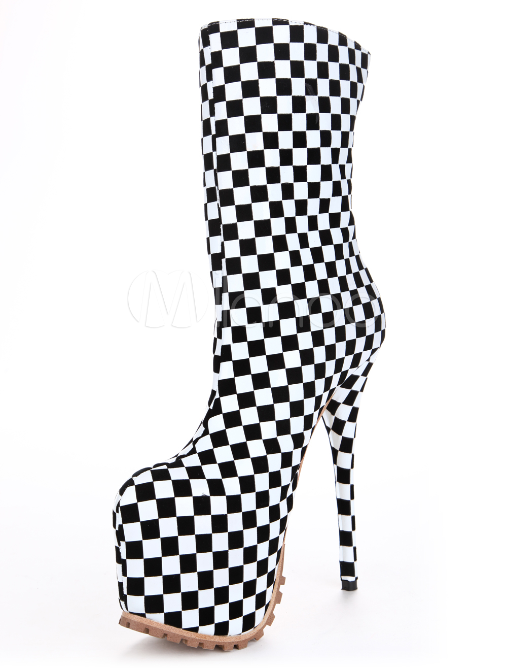 multi-color-round-toe-plaid-stiletto-heel-pu-leather-woman-s-heeled-ankle-boots-milanoo