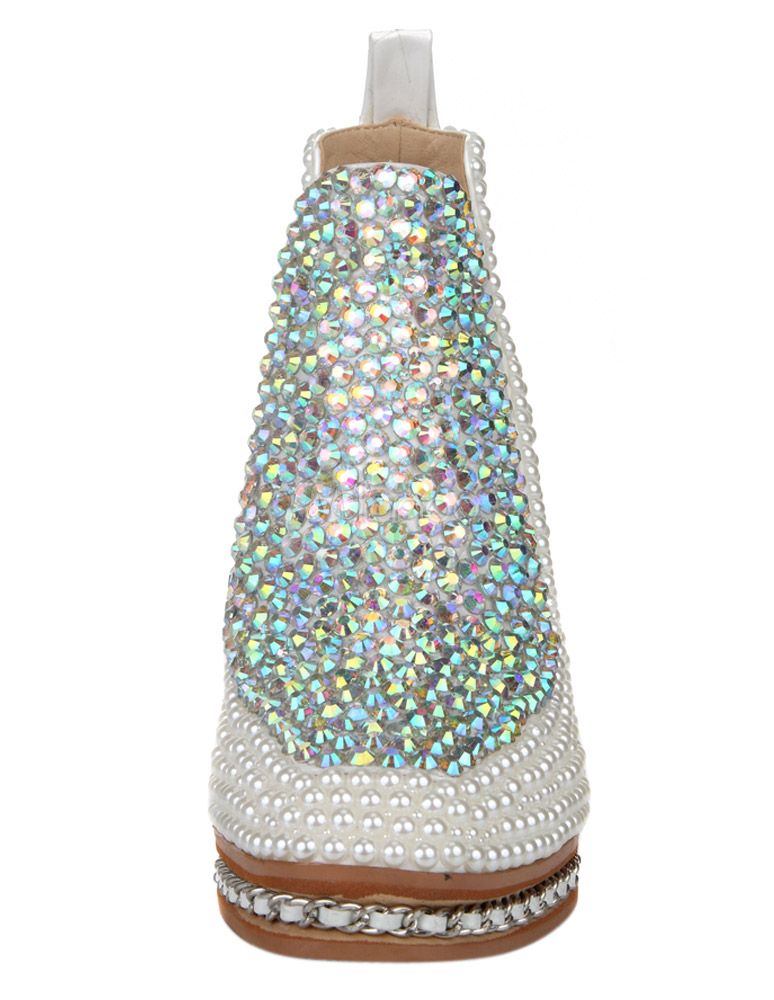 white round toe boots