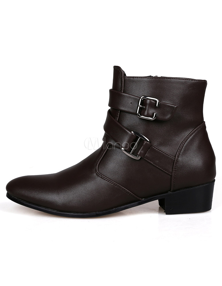boots boucle homme