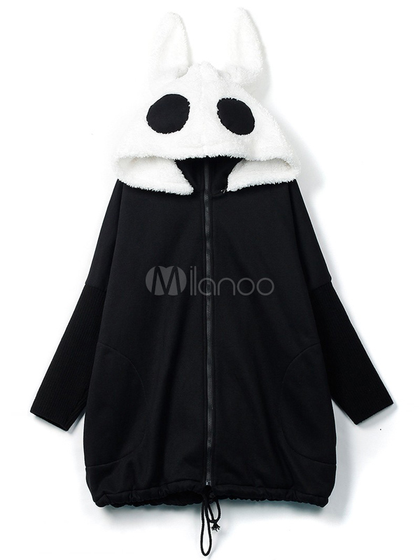 Novelty TwoTone Cotton Hoodie For Woman