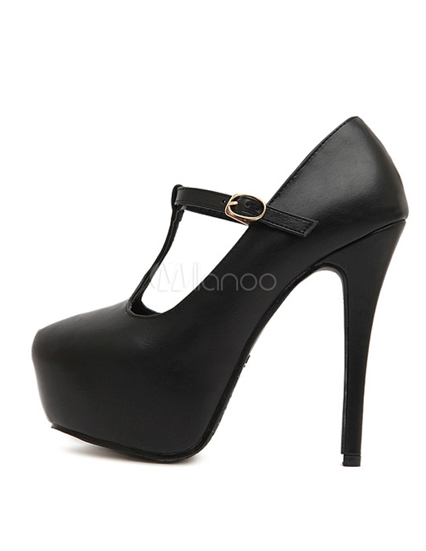 almond toe platform pumps