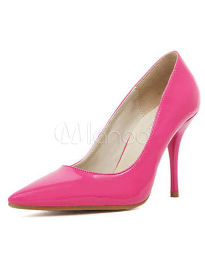 fuchsia stiletto heels