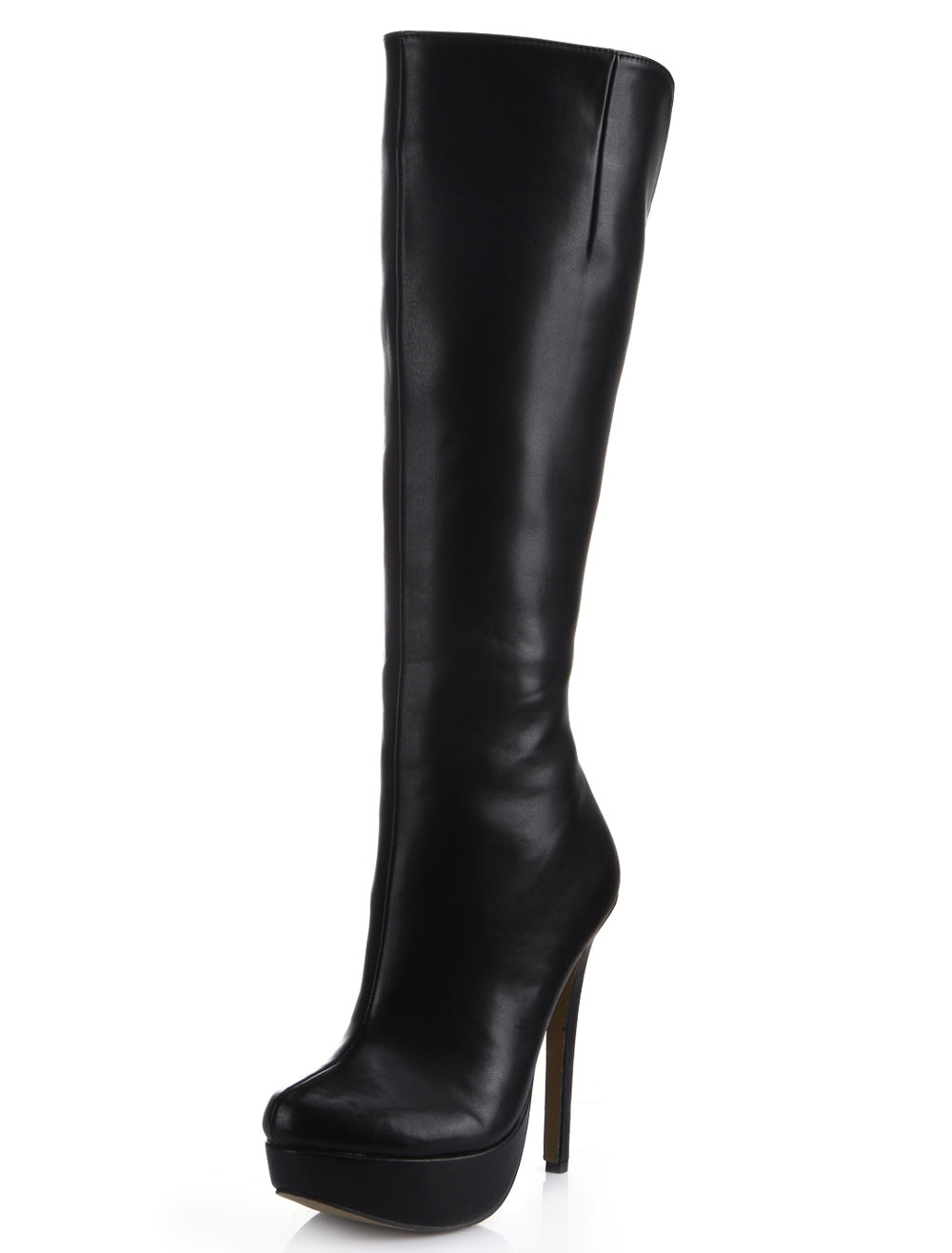 open toe high knee boots