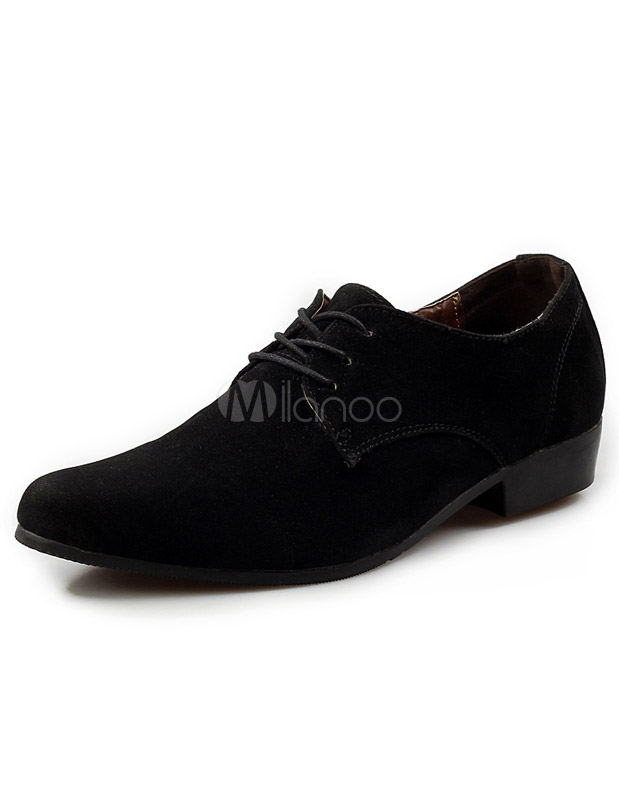sapato preto de camurça