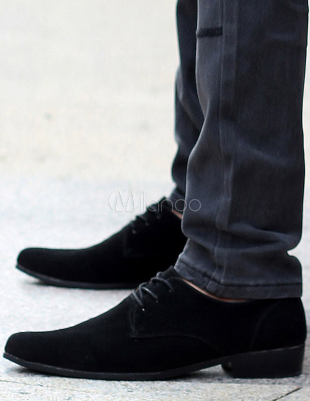 sapato masculino camurça preto