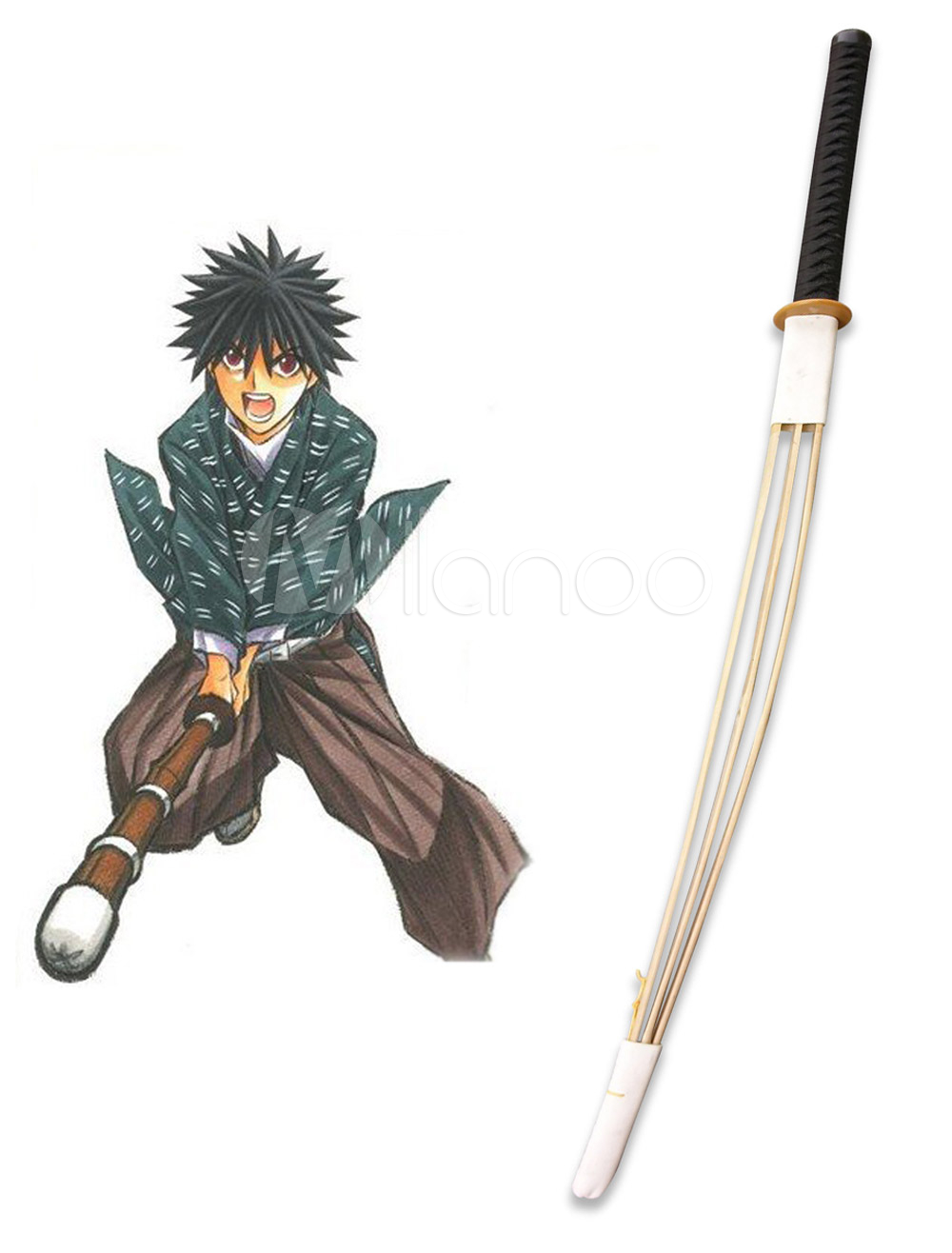 Rurouni Kenshin Myoujin Yahiko Shinai Cosplay Weapon Cosplayshow Com