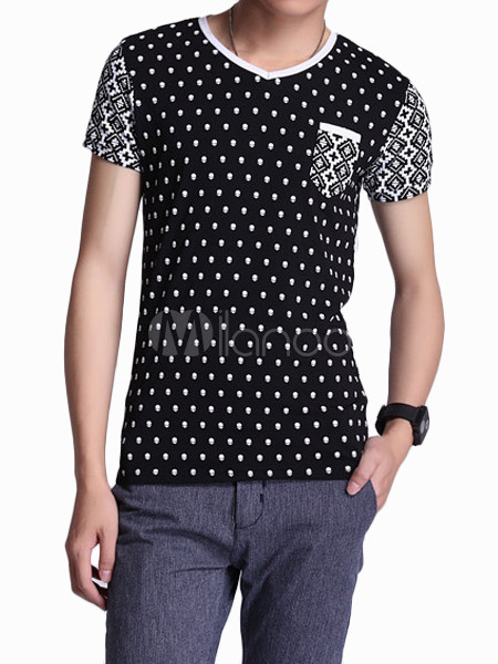 t shirt pois uomo