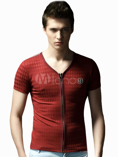 t shirt avec fermeture devant