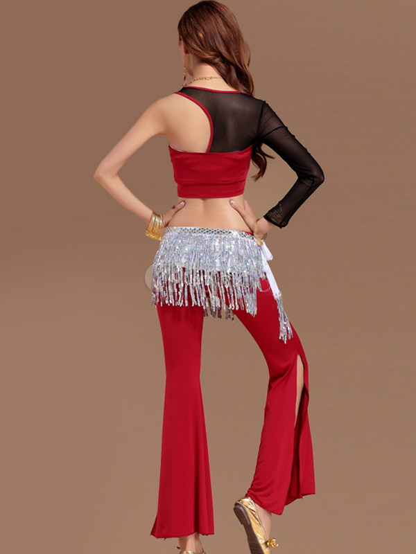 Belly Dance Set Costume For Women With Top And Pants Split - Milanoo.com