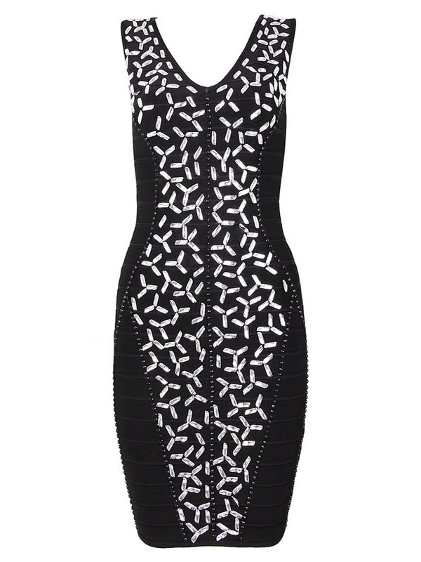 bedazzled bodycon dress