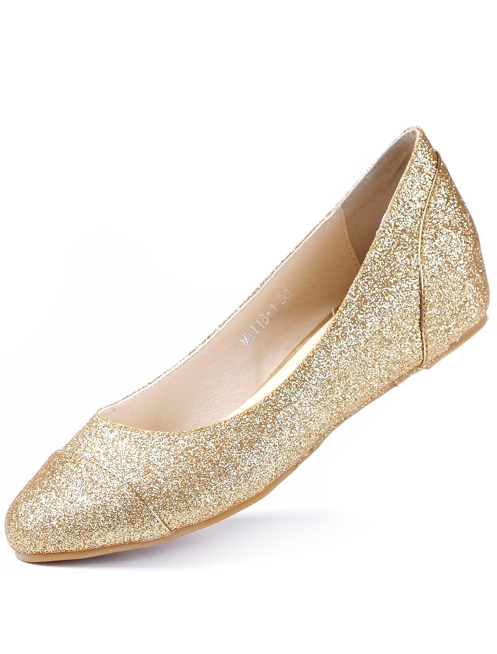 sequin ballet flats
