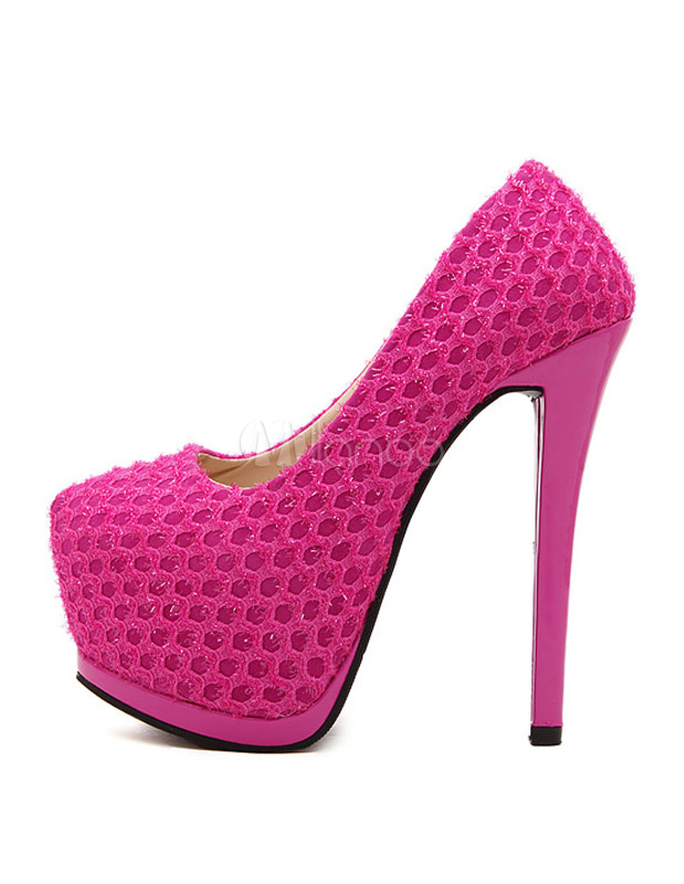 almond toe platform pumps