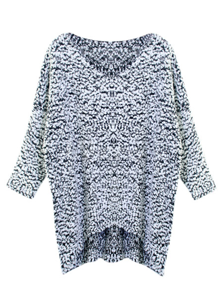 V-Neck Pullovers In Knit - Milanoo.com