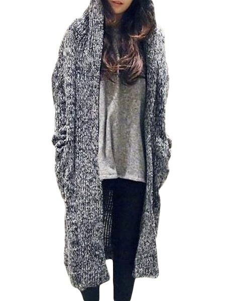 Long Knitted Cardigans - Milanoo.com