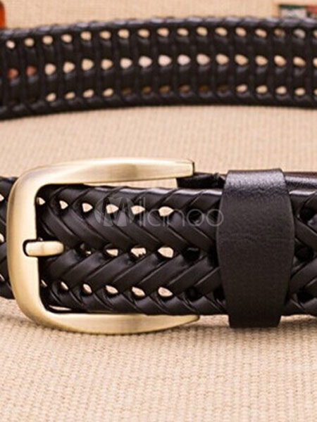 Pin Buckled Leather Belt - Milanoo.com
