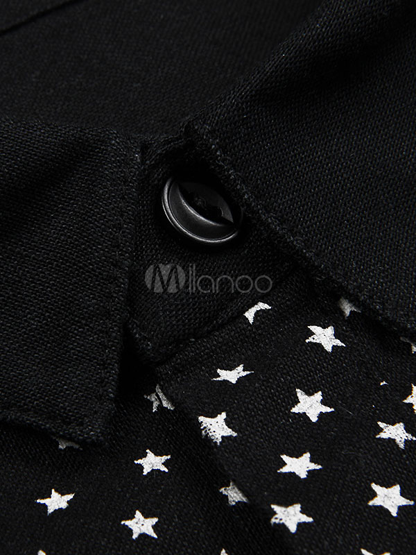 Long Sleeve Shirt With Stars Print