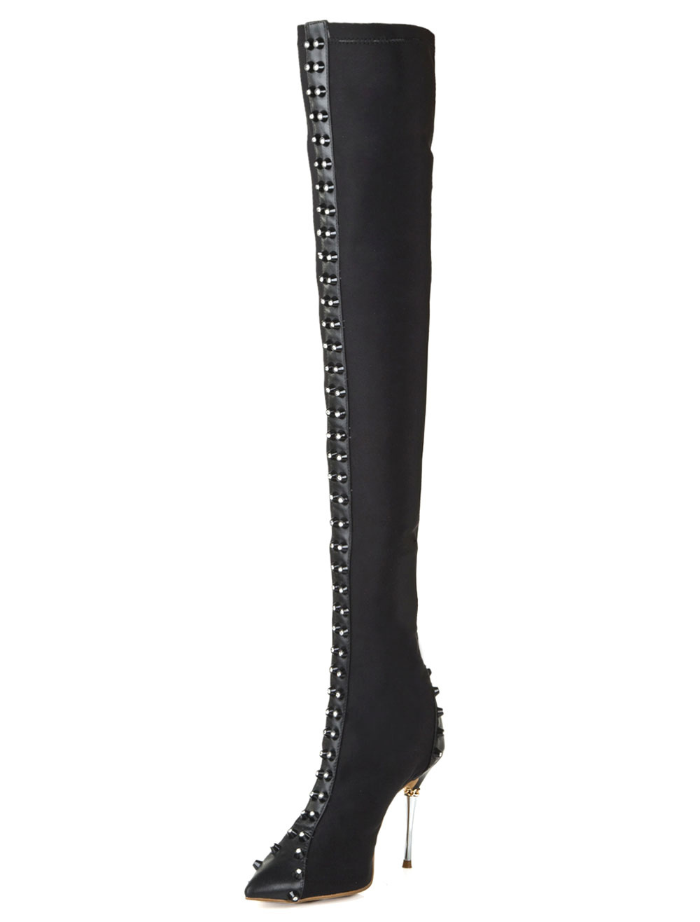 over the knee fabric boots