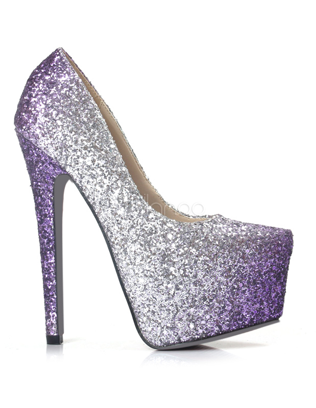 violet stilettos