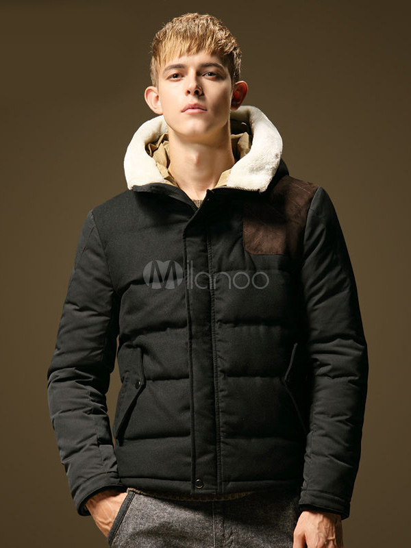 Two-Tone Cotton Quilted Jacket - Milanoo.com