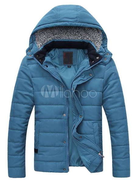 Hooded Quilted Jacket - Milanoo.com