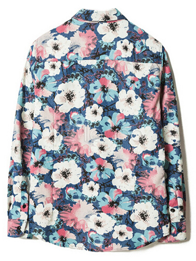 Floral Print Shirt - Milanoo.com