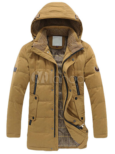 Long Hooded Quilted Jacket - Milanoo.com