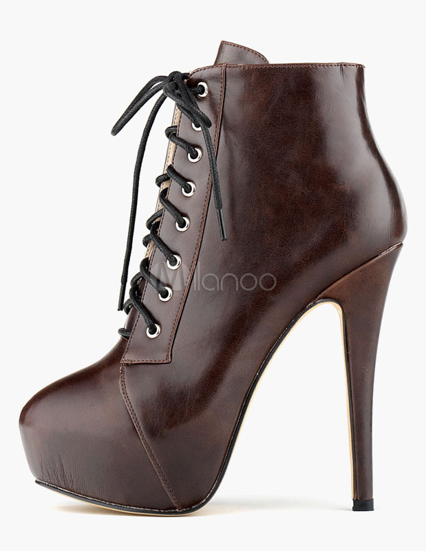 lace up ankle boots no heel