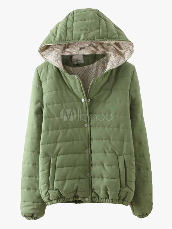Hooded Cotton Quilted Jacket