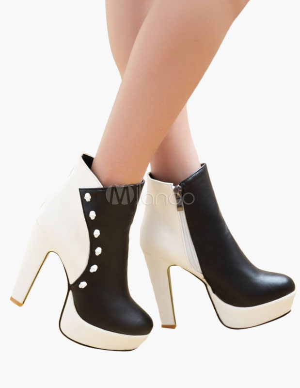 color block bootie