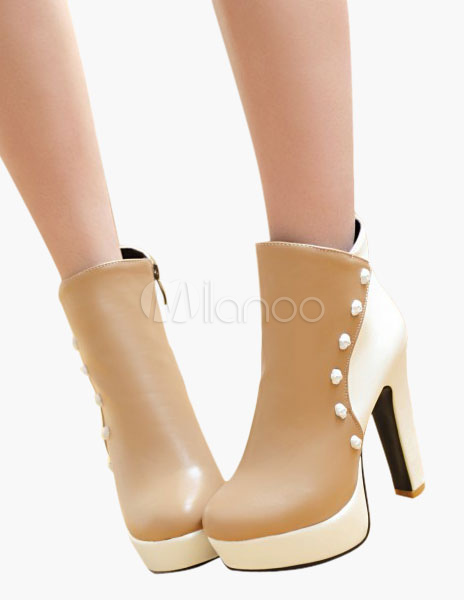 color block booties